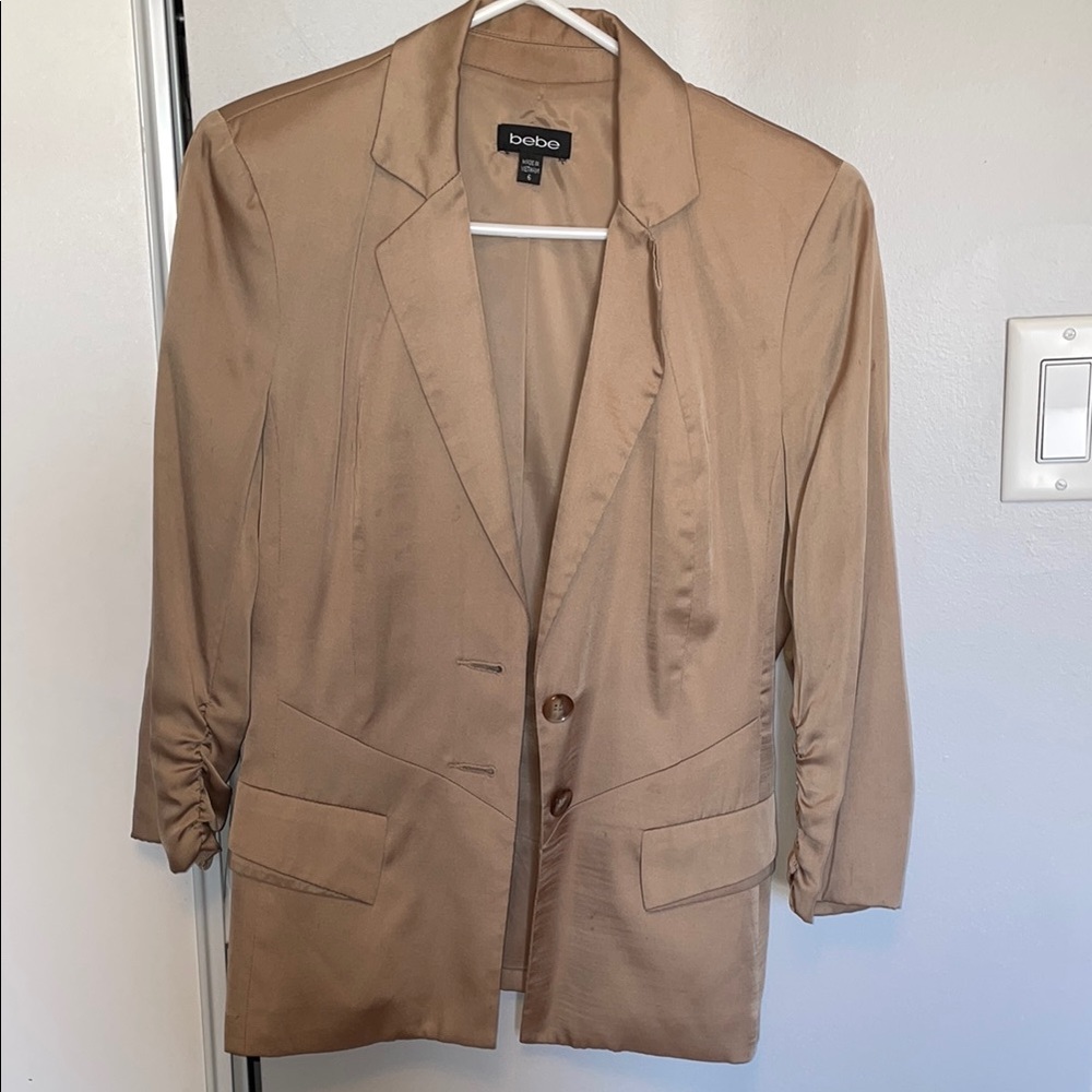 Bebe Classic Beige Blazer